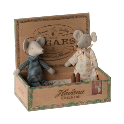 Grand-Père & Grand-Mère souris et leur boîte