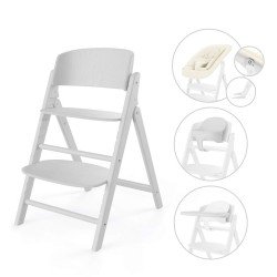 Chaise haute Click and Fold 4-in-1 All White