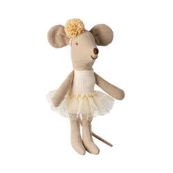 Souris ballerine Petite soeur - Blanc cassé