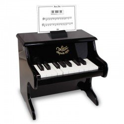 Piano en bois 18 touches Noir
