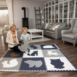 Grand tapis puzzle pour Bébé Foret