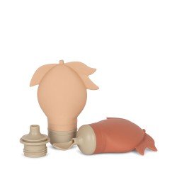 Lot de 2 gourdes réutilisables Rose Sand/Copper Brown